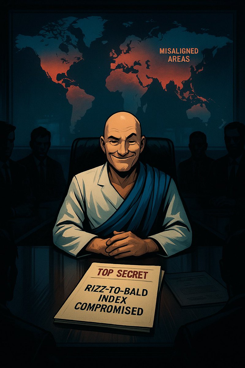 TheCat_2023's tweet image. “The RIZZ-TO-BALD INDEX is compromised. Moisture levels are falling. Misalignment is spreading.”
Only Big B can save us now. 

$TYBG #OperationTrueB #GlobalAlignment