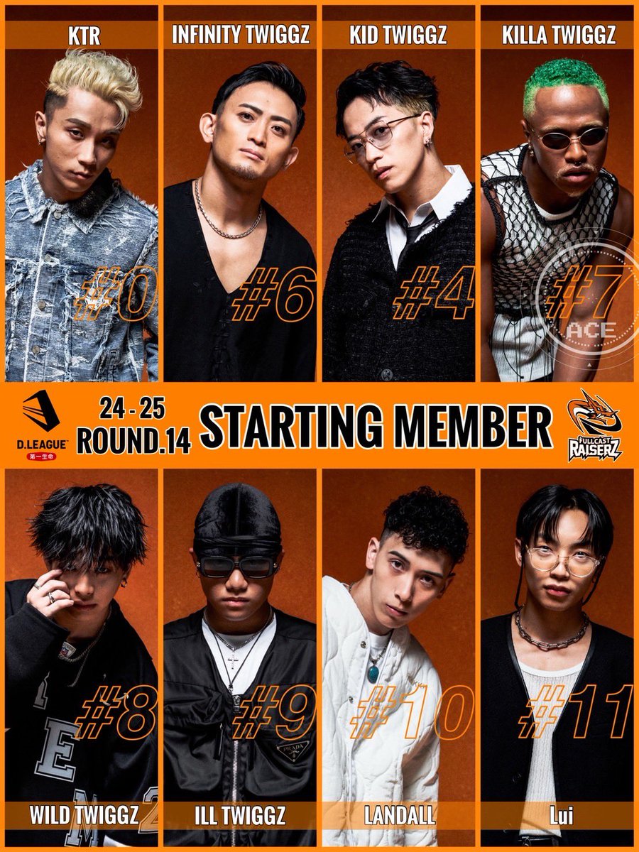 STARTING MEMBER】 D.LEAGUE 24-25 SEASON ROUND.14🔥1st MATCH vs