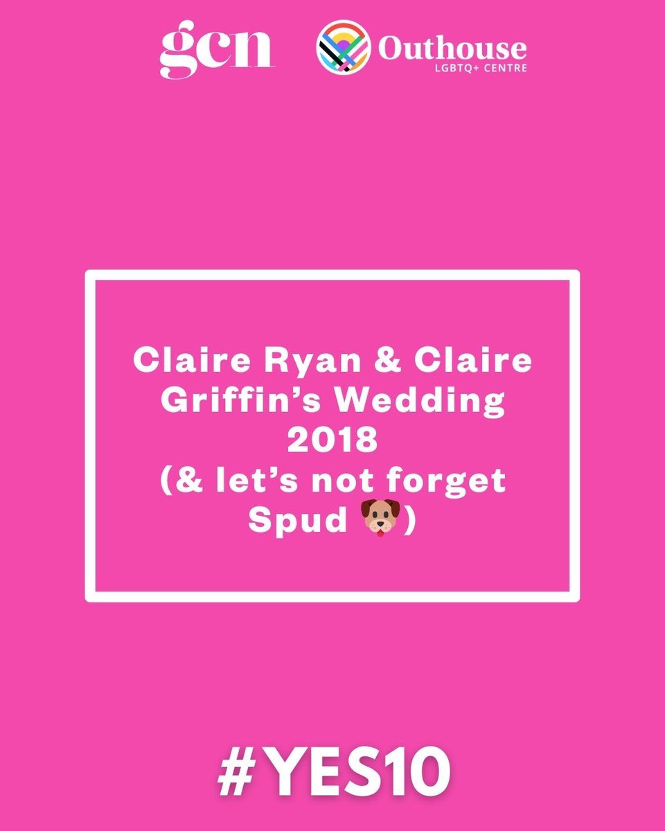 GCNmag's tweet photo. The referendum made it possible for so many couples to finally have that long-awaited magical day β€οΈ Would you like to share your memories as part of our #YES10 campaign in collaboration with @outhouse_dublin? Use this form π https://t.co/3PC0KSYiVY https://t.co/j0uc7OMkVO