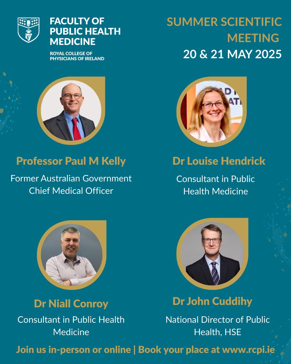 🚨 Last chance to register for the Faculty of Public Health Medicine Summer Scientific Meeting which begins tomorrow. We invite you to join us in person or online as our expert panel of speakers explores the future of public health.

🔗Register today: web-eur.cvent.com/event/2b49553f…