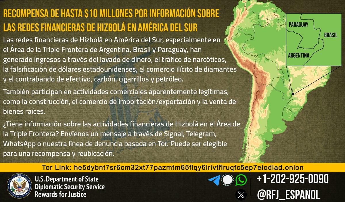 Rewards for Justice en Español tweet media