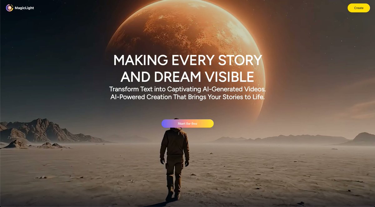 heysajib's tweet photo. So, stop wasting your precious time.
Get started now with @Magiclight0926 to generate some cool videos and make money.
Try Magiclight Now, Get Free Credits: https://t.co/ATF5l7Xgr3
#texttovideo #magiclight #Magiclight #storytovideo #AIvideo https://t.co/qP7sUaEDR9
