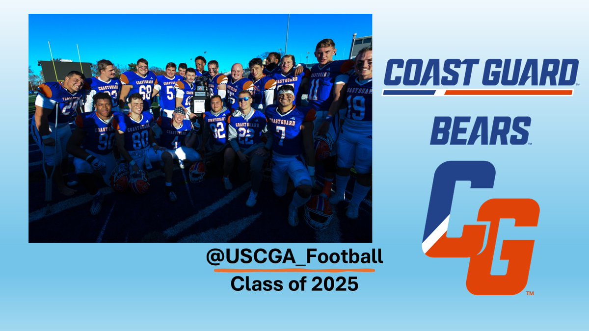 USCGA Football (@uscga_football) on Twitter photo Can't wait for these members of the <a href="/USCGA_Football/">USCGA Football</a> brotherhood to receive their degrees and commissions this Wednesday. #d3fb Can't wait for these members of the <a href="/USCGA_Football/">USCGA Football</a> brotherhood to receive their degrees and commissions this Wednesday. #d3fb