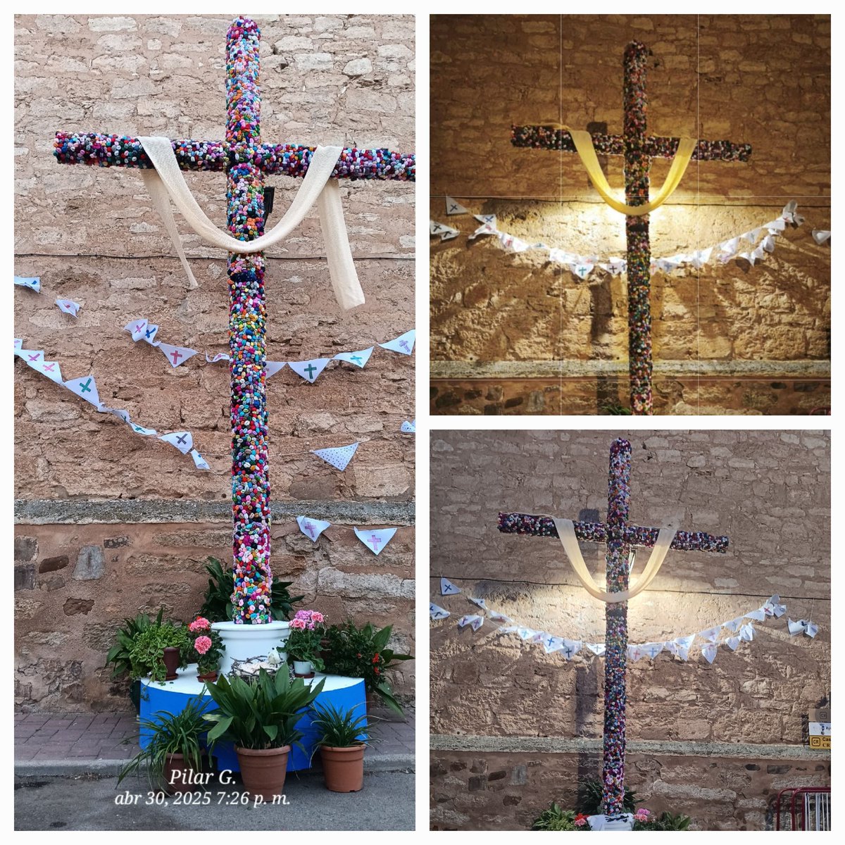 Ayuntamiento Granátula CVA (@aytogranatula) on Twitter photo Gran labor la de la #AsociaciónCulturalBienestar de Granátula, con esta cruz de mayo, realizada con pompones de lana, con una altura de 5 metros.
¡¡ Enhorabuena por vuestra tenacidad !! ✝️
🤳 Pilar G. Gran labor la de la #AsociaciónCulturalBienestar de Granátula, con esta cruz de mayo, realizada con pompones de lana, con una altura de 5 metros.
¡¡ Enhorabuena por vuestra tenacidad !! ✝️
🤳 Pilar G.