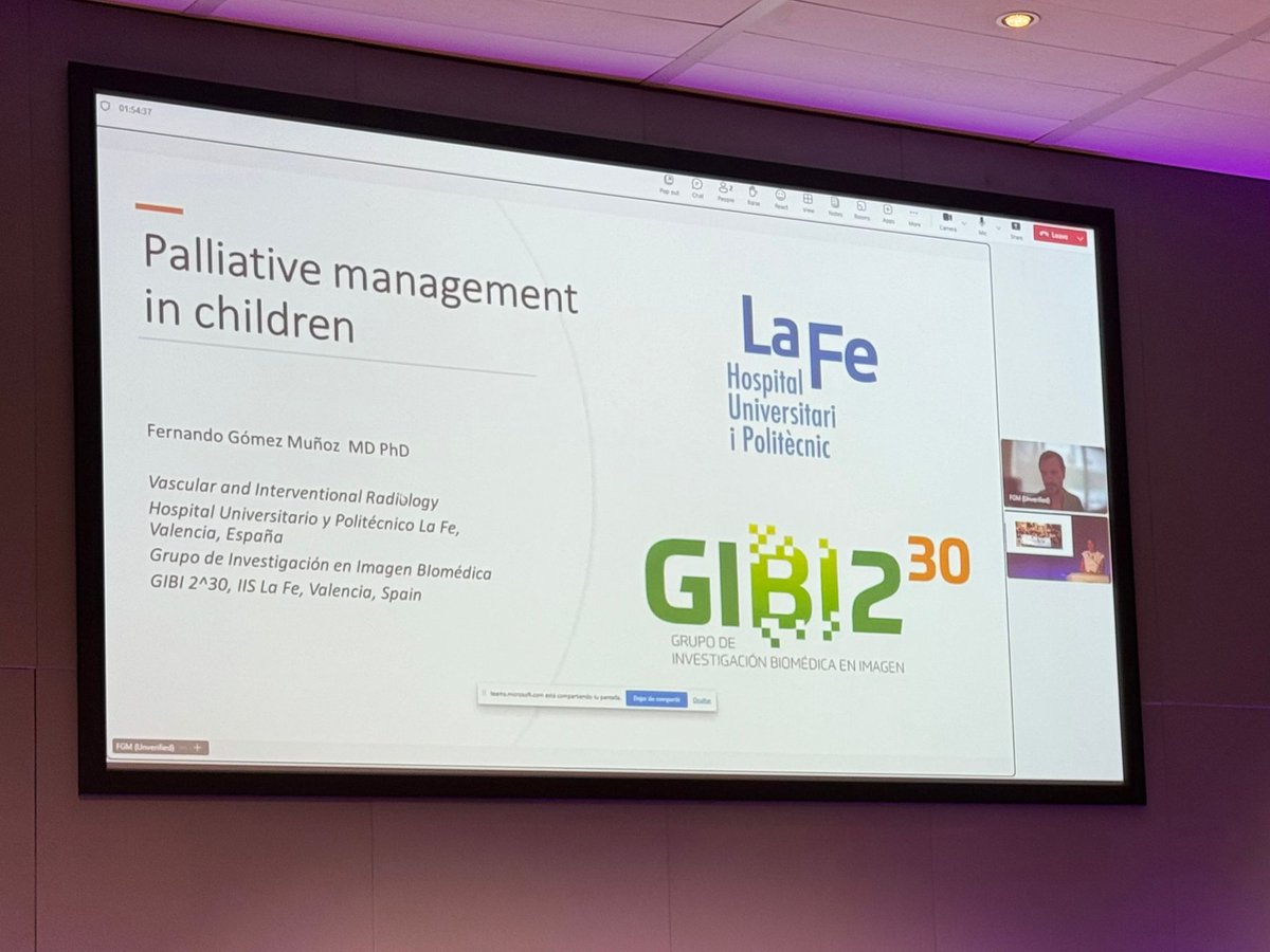 Thanks to Dr Fernando Gómez Muñoz for dialling in from Valencia to share his thoughts on palliative IO in paediatrics.

#BSIR2025 #PaediatricIR #IR #MedicalConference #PIR

<a href="/fermgmez/">fernando gómez</a>