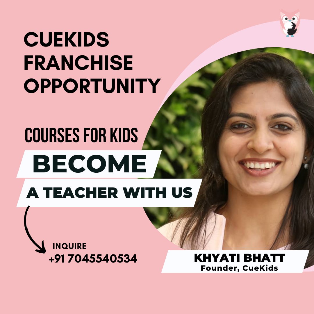 FranchiseeMart's tweet photo. #India's best #education Brand #franchise with #cuekids,It's a pioneering brand dedicated to empowering #children aged 5 to 12  through the transformative power of non-verbal communication,be a part of or #business &amp; earn good #ROI apply=>https://t.co/0G1B5wOU8K #vishal #monsoon https://t.co/6vxi2hOEBz