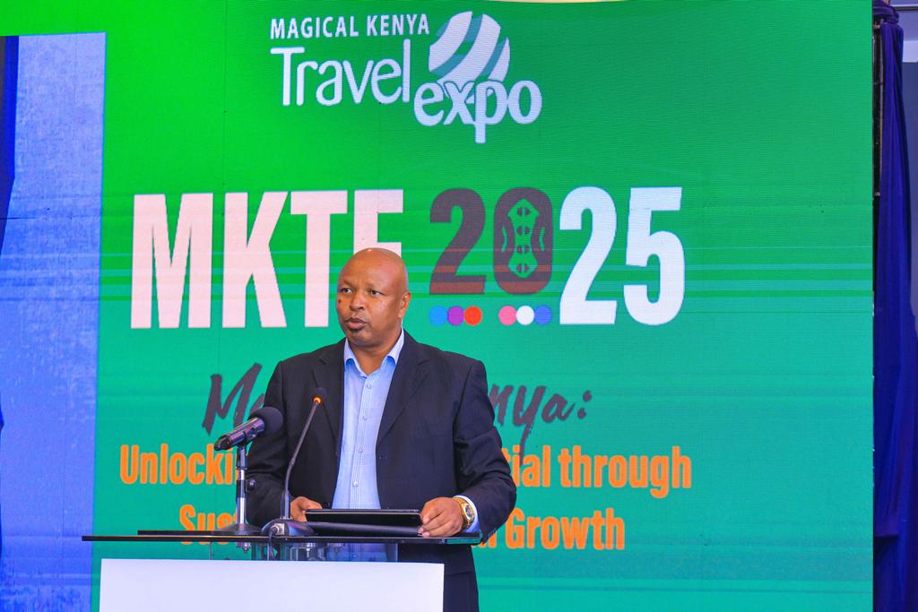 TourismKE_'s tweet photo. PS Tourism, @PSOloltuaa, this morning graced the official launch of the Magical Kenya Travel Expo (MKTE) 2025 alongside industry stakeholders at Radisson Blu Hotel, Upper Hill, Nairobi.
#MKTE2025 https://t.co/RN9NalQ6Ip