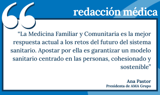 #Opinión | Nuevo artículo de Ana Pastor (<a href="/anapastorjulian/">Ana Pastor Julián</a>), presidenta de <a href="/amaseguroses/">A.M.A. Seguros</a> 

✏️ 'La Medicina Familiar y Comunitaria es una apuesta firme para lograr un modelo sanitario más humano y sostenible' 

➡️ tinyurl.com/3j279xph