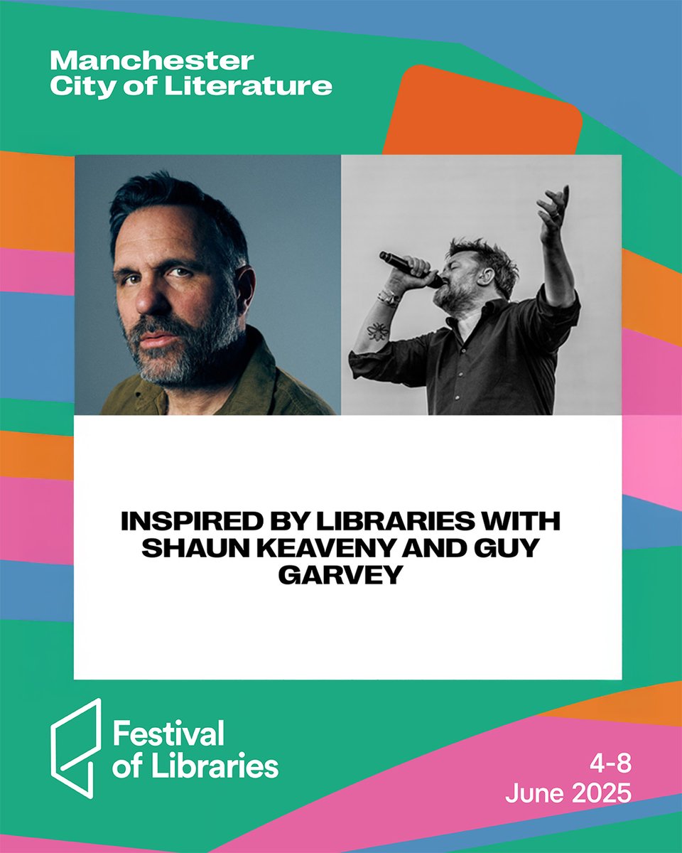elbow (@elbow) on Twitter photo Guy Garvey joins Shaun Keaveny at Manchester Central Library on Thurs 5 June, 8â9pm, for a one-off live event. Theyâll discuss music, community, and of course elbowâs new EP.
Free entry, all ages welcome.
Book tickets: manchestercityofliterature.com/event/inspiredâŠ
#GuyGarvey #ShaunKeaveny #elbow Guy Garvey joins Shaun Keaveny at Manchester Central Library on Thurs 5 June, 8â9pm, for a one-off live event. Theyâll discuss music, community, and of course elbowâs new EP.
Free entry, all ages welcome.
Book tickets: manchestercityofliterature.com/event/inspiredâŠ
#GuyGarvey #ShaunKeaveny #elbow