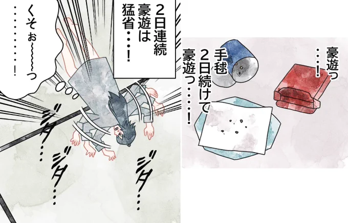 猛省する手毬
※トレス 