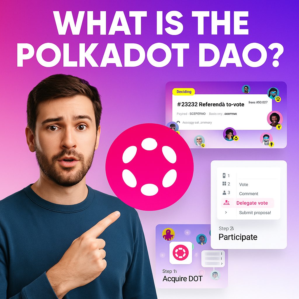 Mark_Nero6162's tweet photo. Ever seen a DAO stuck in limbo because 5 people on a multisig can’t agree?
 @Polkadot DAO doesn’t work like that. 
It’s governed by over 1.3 million wallets. No gatekeepers. No shadow cabals. 
This is real-time, onchain governance, designed for people who want to build. https://t.co/rGK3ATfURX