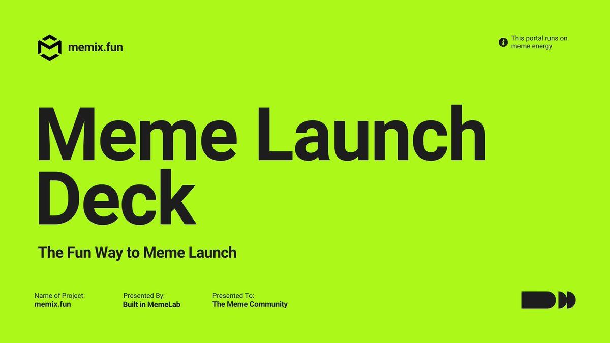 memixdotfun's tweet photo. We're building https://t.co/yStf6vmOJo — a next-generation platform for launching meme coins. Fast, simple, and no code required: your meme becomes a token in under a minute.  

No friction. No middlemen. 
Just you, your idea, and the Launch button.  

#memixdotfun https://t.co/9xmcYFPvmN