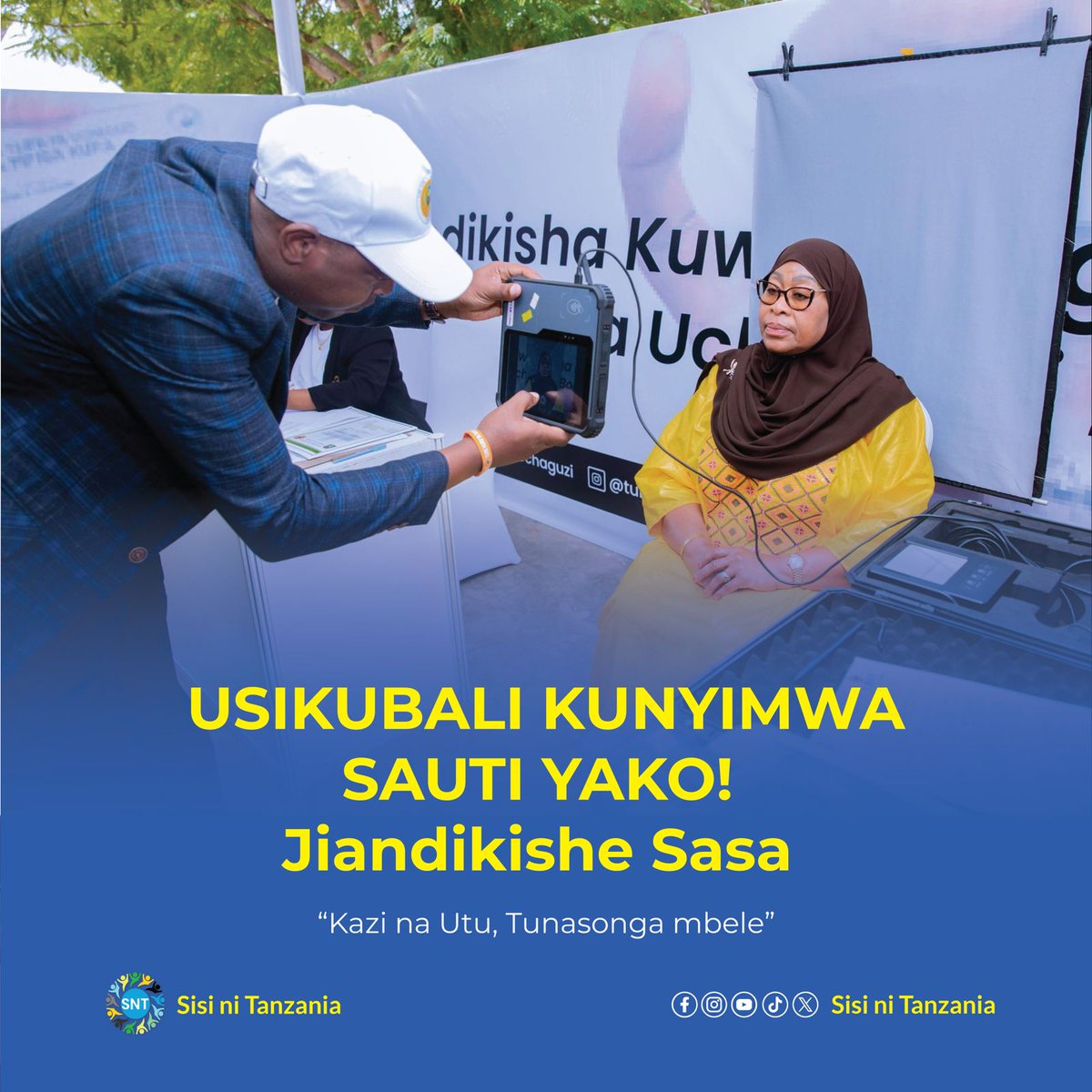 Presnel_jnr's tweet photo. Kujiandikisha kwenye daftari la kudumu la wapiga kura ni hatua muhimu sana kwa kila raia aliyekidhi vigezo vya kupiga kura kwani ni hatua ya kwanza ya kushiriki uchaguzi. Kujiandikisha kunakupa haki halali ya kuchagua viongozi sahihi. @samia_suluhu_hassan
#SisiniTanzania 
#SSH https://t.co/RDMcW7hUH4