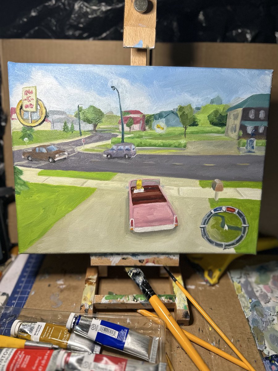 Painted the Simpsons Hit &amp; Run