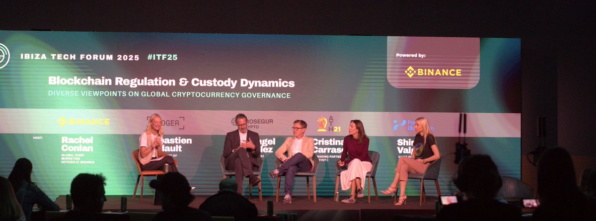 ShirlyValge's tweet image. I had the pleasure of speaking at @ibizatechforum on a panel hosted by @Binance on &quot;Blockchain Custody Regulation and Dynamics&quot; — diving into the evolving landscape of digital asset custody, compliance challenges, and what the future holds for secure infrastructure in Web3. 🔗 🔐