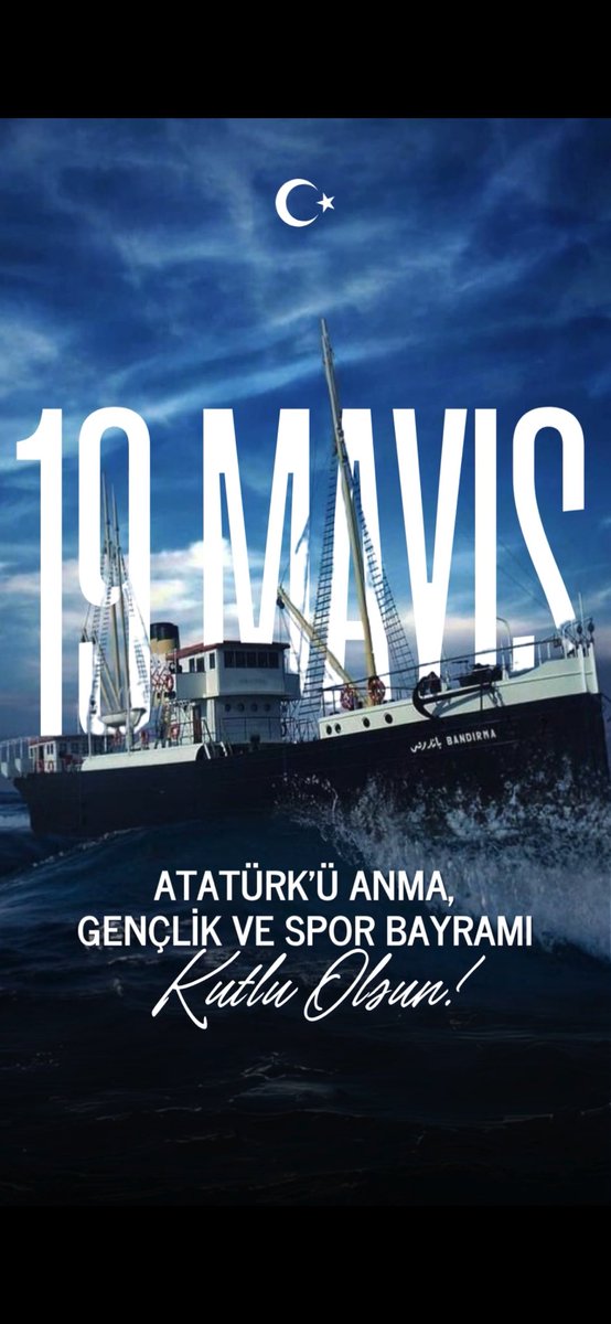 19 Mayıs Atatürk’ü Anma, Gençlik ve Spor Bayramımız kutlu olsun. 🇹🇷