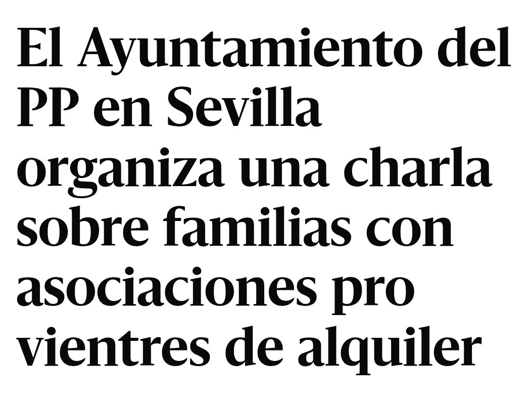 SusanaHornillo's tweet photo. El PP de Sevilla recorta en políticas de igualdad mientras financia chiringuitos antiabortistas con recursos públicos y promueve los vientres de alquiler, que es ilegal en España. Le han declarado la guerra a los derechos de las mujeres. Hay que echarlos.
https://t.co/1rix7Pn4Wq https://t.co/LZ5RU7HSz9