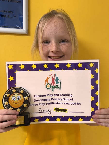 Devonshire Primary (@devonshiresm2) on Twitter photo Congratulations to Emily and Freddie for earning the Opal Play Awards this half term. <a href="/OPAL_CIC/">Outdoor Play and Learning (OPAL) CIC</a> Congratulations to Emily and Freddie for earning the Opal Play Awards this half term. <a href="/OPAL_CIC/">Outdoor Play and Learning (OPAL) CIC</a>