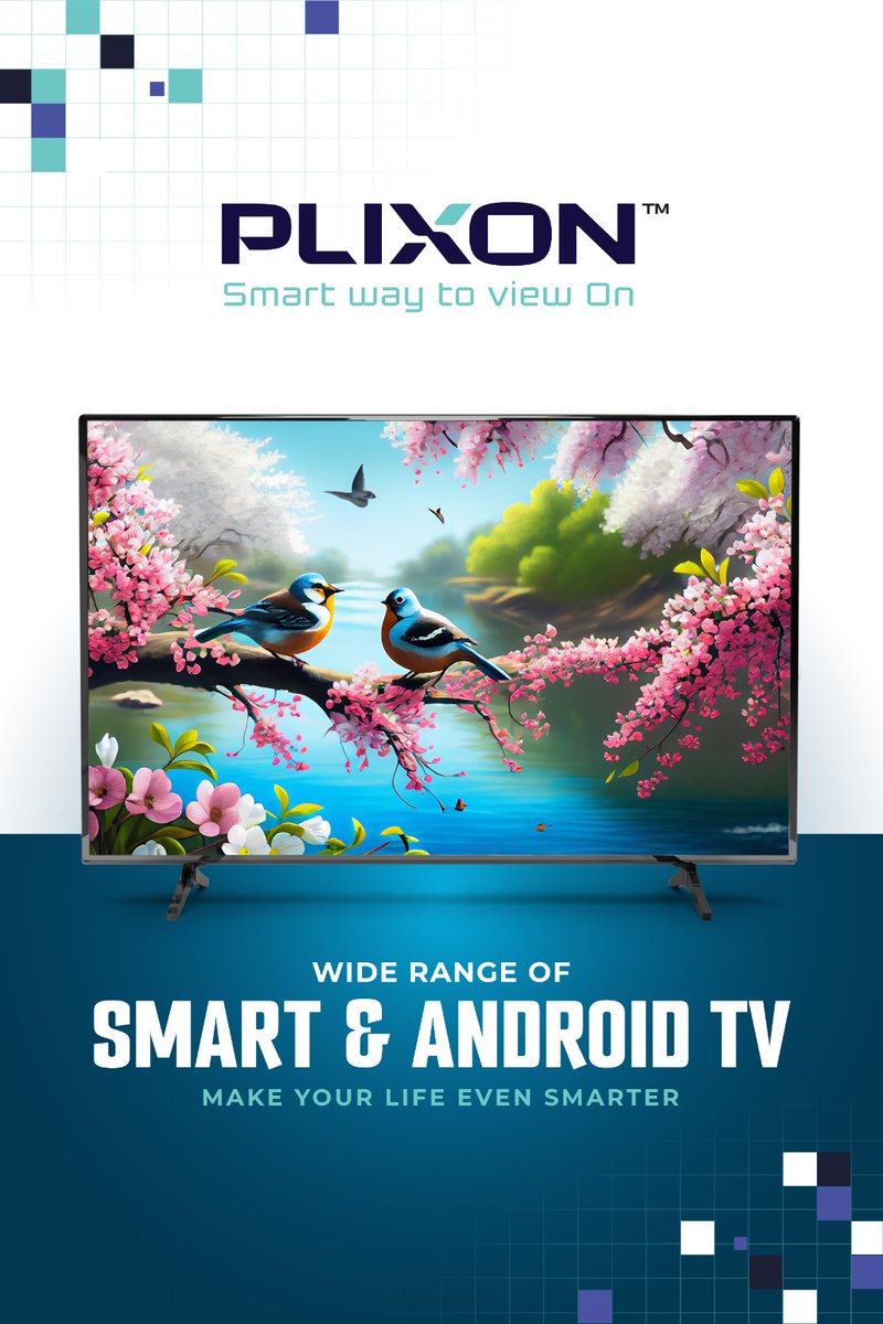 Plixontv's tweet photo. Upgrade your entertainment experience with *Plixon* – where innovation meets style. 📺✨

From Smart TVs to Android TVs, we offer a wide range designed to bring brilliance to your living space.

#plixon #plixontv #smarterliving #androidtv #smarttvexperience #hometechnology https://t.co/Kmkqg4GudJ