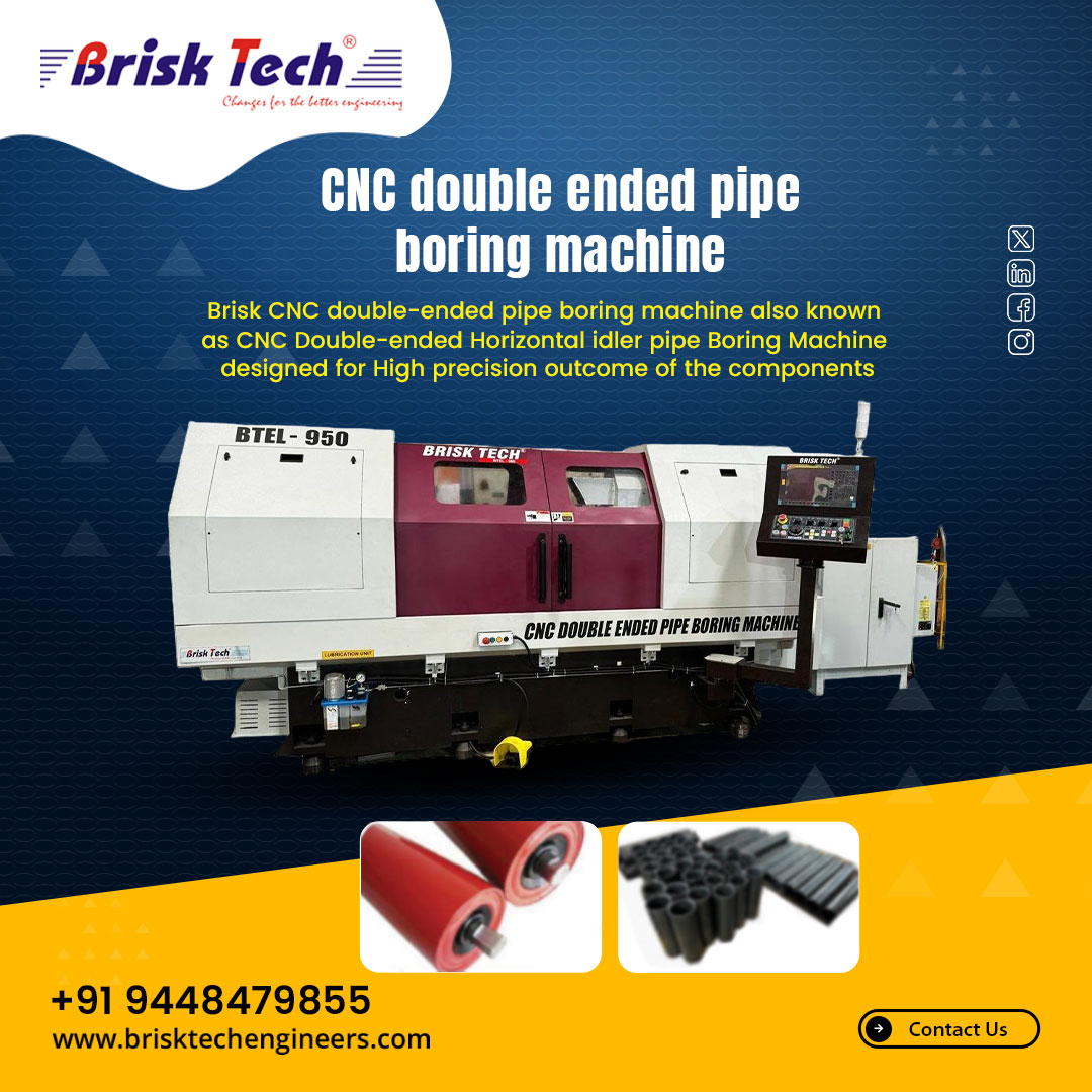 brisktechindia's tweet image. Experience unmatched accuracy with BriskTech’s CNC Double-Ended Pipe Boring Machine, engineered for high-performance pipe machining with consistent, high-precision results.

📞 094484 79855
🌐 brisktechengineers.com

#cncmachine #pipeboringmachine #cncmachining  #machinesupplier