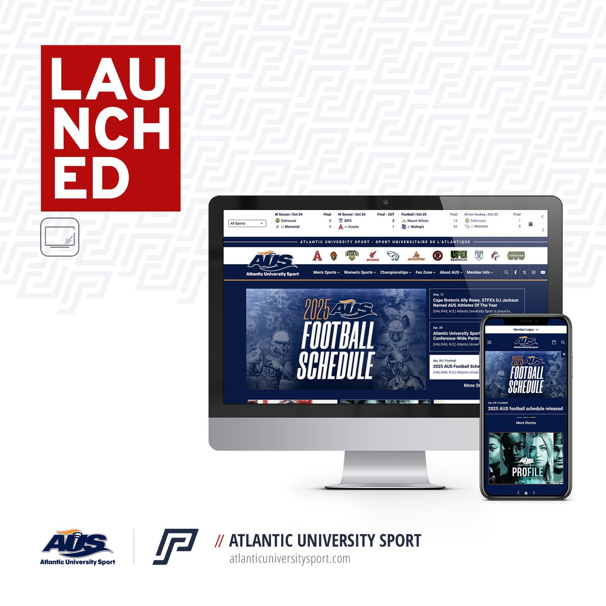 The AUS website got a facelift! Check out our updated site at atlanticuniversitysport.com 💻📱