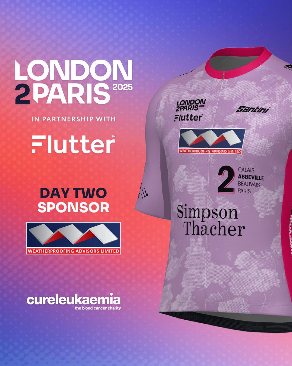 🚴‍♂️ We’re Proud to Support the London to Paris for Cure Leukaemia! 🚴‍♀️

Let’s ride together for a cure! 💪❤️

#L2PRevolution #CureLeukaemia #CharityChallenge #LondonToParis