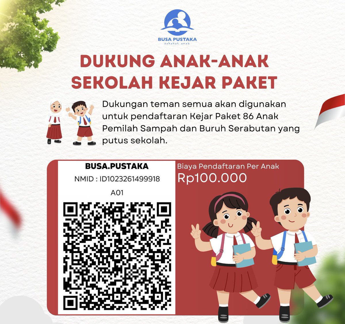 adionooo's tweet photo. Halo semua. Saat ini ada 86 anak putus sekolah yang akan kembali bersekolah lewat Kejar Paket A, B dan C. Setiap anak dikenakan biaya pendaftaran Rp100.000 (modul dll) oleh PKBM, selanjutnya gratis hingga ujian dan mendapat ijazah. Yuk bersamai anak-anak terus bersekolah. https://t.co/hmjGDMit6D