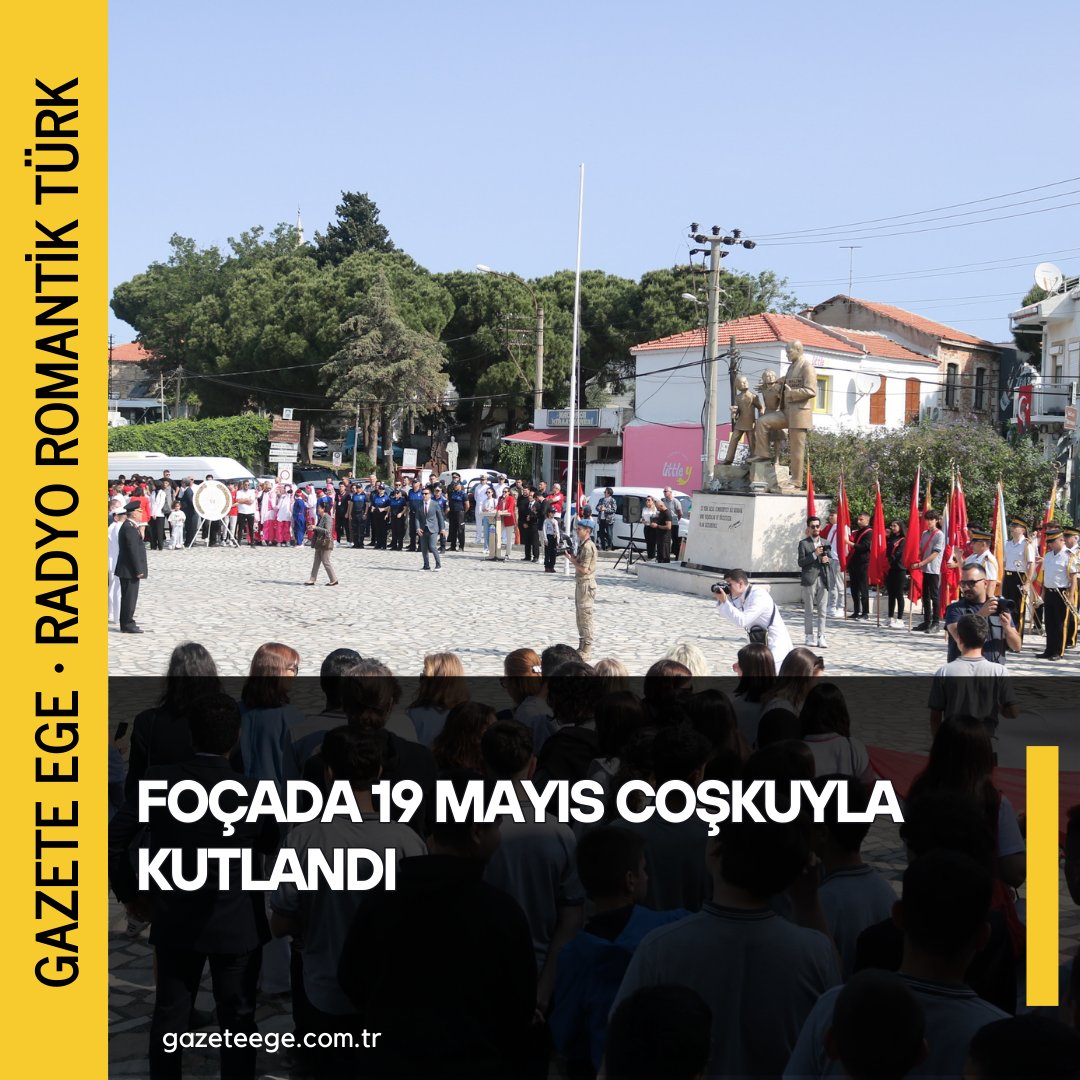 gazeteegecomtr's tweet photo. 19 Mayıs Atatürk’ü Anma Gençlik ve Spor Bayramı Foça'da kutlanıyor.Kutlama programına ilçede yaşayan vatandaşlarla birlikte bölgede konuşlu Jandarma ve Deniz Kuvvetleri Komutanlığı’na bağlı birliklerin personeli de katılıyor.
@focabld @saniyeborafc https://t.co/haTAFEhyul