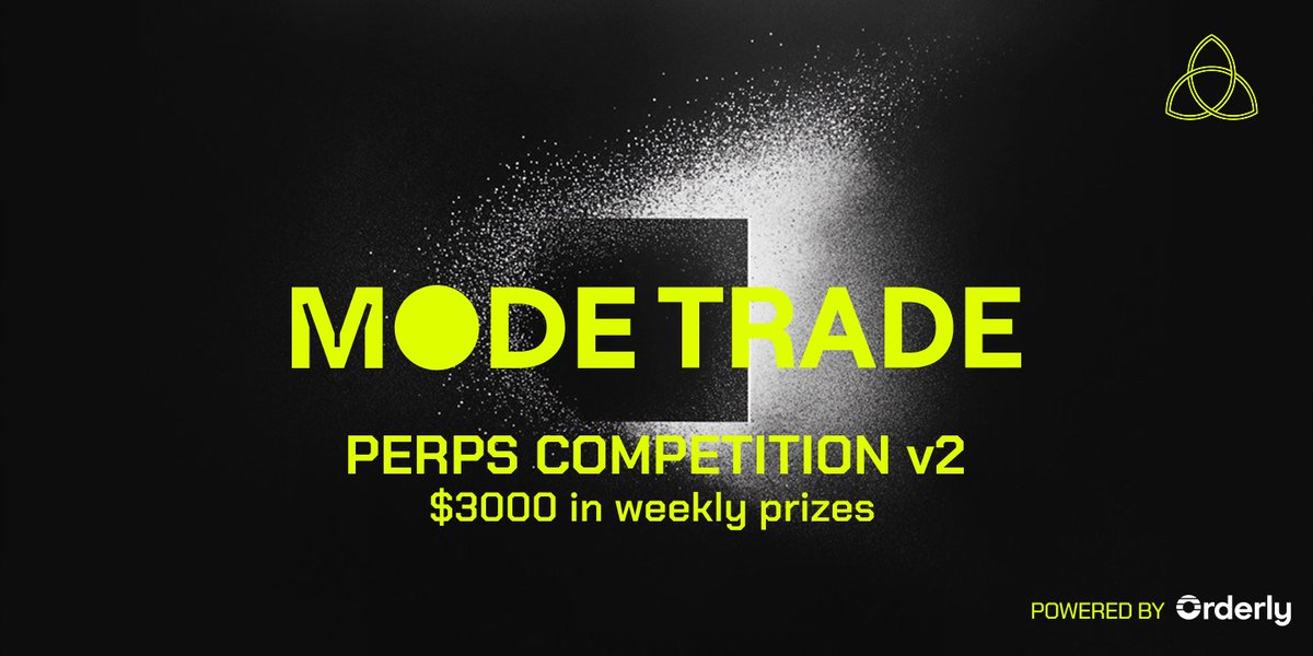 Perps Competition V2 is live on Mode Trade 🟡

$3,000 in OP prizes every week.
More winners. Bigger payouts. Smarter trading.

If you’re into perps or want to try trading with an AI-powered edge, this one’s for you 👇
mode.mirror.xyz/0kBnZp_d7_fWPO…