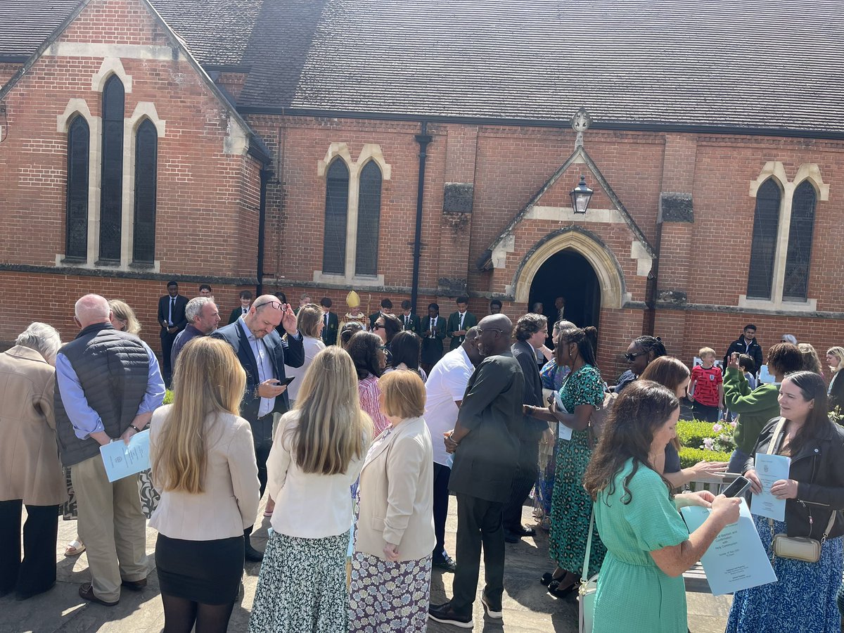 Delighted for the 11 students who were confirmed by Bishop Paul on Sunday in the school chapel. <a href="/CofEGuildford/">Diocese of Guildford</a>