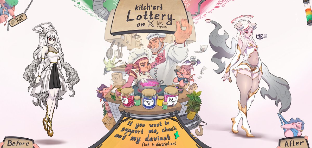 Art Raffle - random redesign!☢️

How to Join:
💜Like
🔁Retweet
🗨️Comment with your OC and tag 1-3 friends (each friend = plus 1 chance to win)

#artraffle #artmoots #raffle #oc