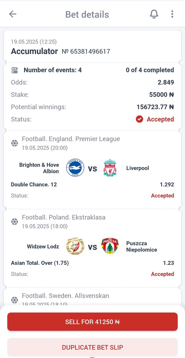 NandiBet's tweet photo. N55k To win N156k

2.84 odds

Booking code - 1T3PJ

💰💰💰💰💰💰💰 https://t.co/YFCbqE5IMj
