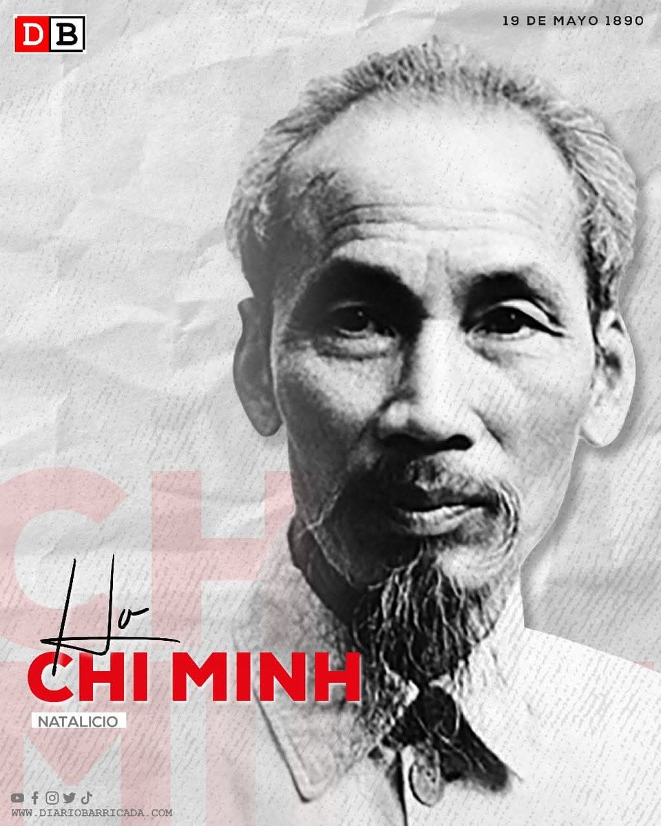 1890: Nació el líder político vietnamita, Ho Chi Minh.

<a href="/mijamart88/">⚫🔴𝕄𝕚𝕛𝕒𝕞𝕒𝕣𝕥🔴⚫</a>
<a href="/E1Nacionalista/">EL NACIONALISTA 🇳🇮☭</a>
<a href="/20025Ali/">*Yunus ali* *यूनुस अली* *یونس علی*</a>
<a href="/AlexRodSuarez69/">Alexandra Rodríguez Suarez</a>

#UnDiaComoHoy #HoyEnLaHistoria