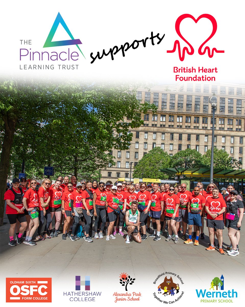 The Pinnacle Learning Trust (@pinnacletrust) on Twitter photo We are extremely proud of our staff for taking part in the #Manchester10k yesterday! Well done everyone! What a fantastic day!
There is still time to donate to <a href="/TheBHF/">British Heart Foundation</a> via the link in our bio.
<a href="/OSFC_Info/">OSFC</a> <a href="/HathershawC/">Hathershaw College</a> <a href="/WernethPS/">Werneth Primary</a> <a href="/BroadfieldPri/">Broadfield Primary School</a> <a href="/Alexpark_sch/">Alexandra Park Junior School</a> We are extremely proud of our staff for taking part in the #Manchester10k yesterday! Well done everyone! What a fantastic day!
There is still time to donate to <a href="/TheBHF/">British Heart Foundation</a> via the link in our bio.
<a href="/OSFC_Info/">OSFC</a> <a href="/HathershawC/">Hathershaw College</a> <a href="/WernethPS/">Werneth Primary</a> <a href="/BroadfieldPri/">Broadfield Primary School</a> <a href="/Alexpark_sch/">Alexandra Park Junior School</a>