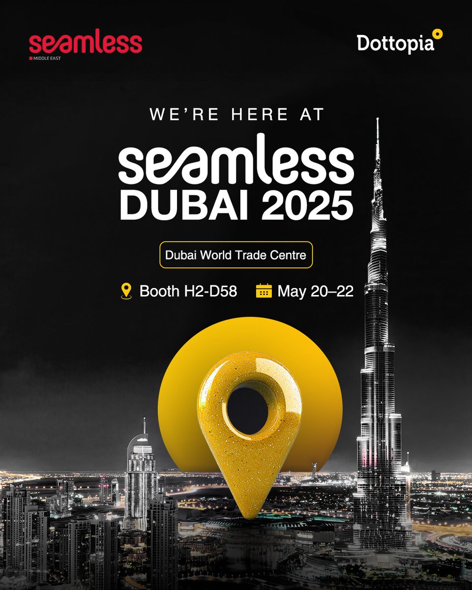 Dottopia's tweet photo. The wait is over! Dottopia has officially landed at #SeamlessMiddleEast2025!
Come meet the team, experience live digital audits, and discover how we blend creativity with real performance to drive business growth.
 #CreativeBoundPerformanceDriven #SeamlessDubai https://t.co/TcEf4LHYGW