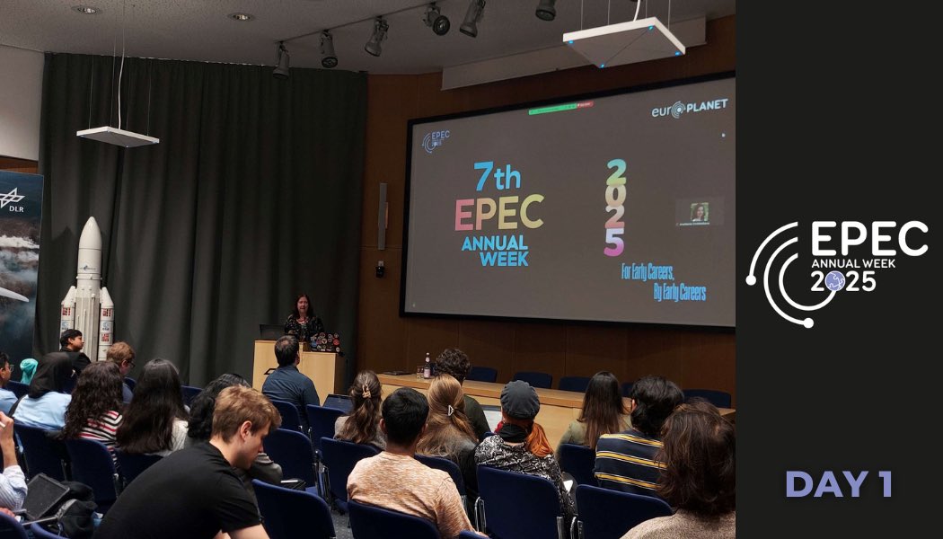 EPEC AW25 💥

Our morning session of Annual Week has kicked off with a bang!

One of the founding members of EPEC, Dr. Lena Noack, has spoken to participants about “Balancing works studies with extra-curricular studies &amp; the importance of it”