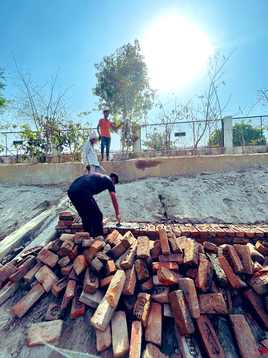 vikranttongad's tweet photo. #GreenAndClean at #AmritSarovar

From #de-weeding &amp; #pathway work to embankment repair &amp; #plantation of aquatic species like #patera, we’re upgrading this former dumping site into a vibrant eco-habitat — thanks to #Coforge, #NoidaAuthority &amp; our team!
#PondRestoration #SAFETrust https://t.co/9KOqUiNJeU