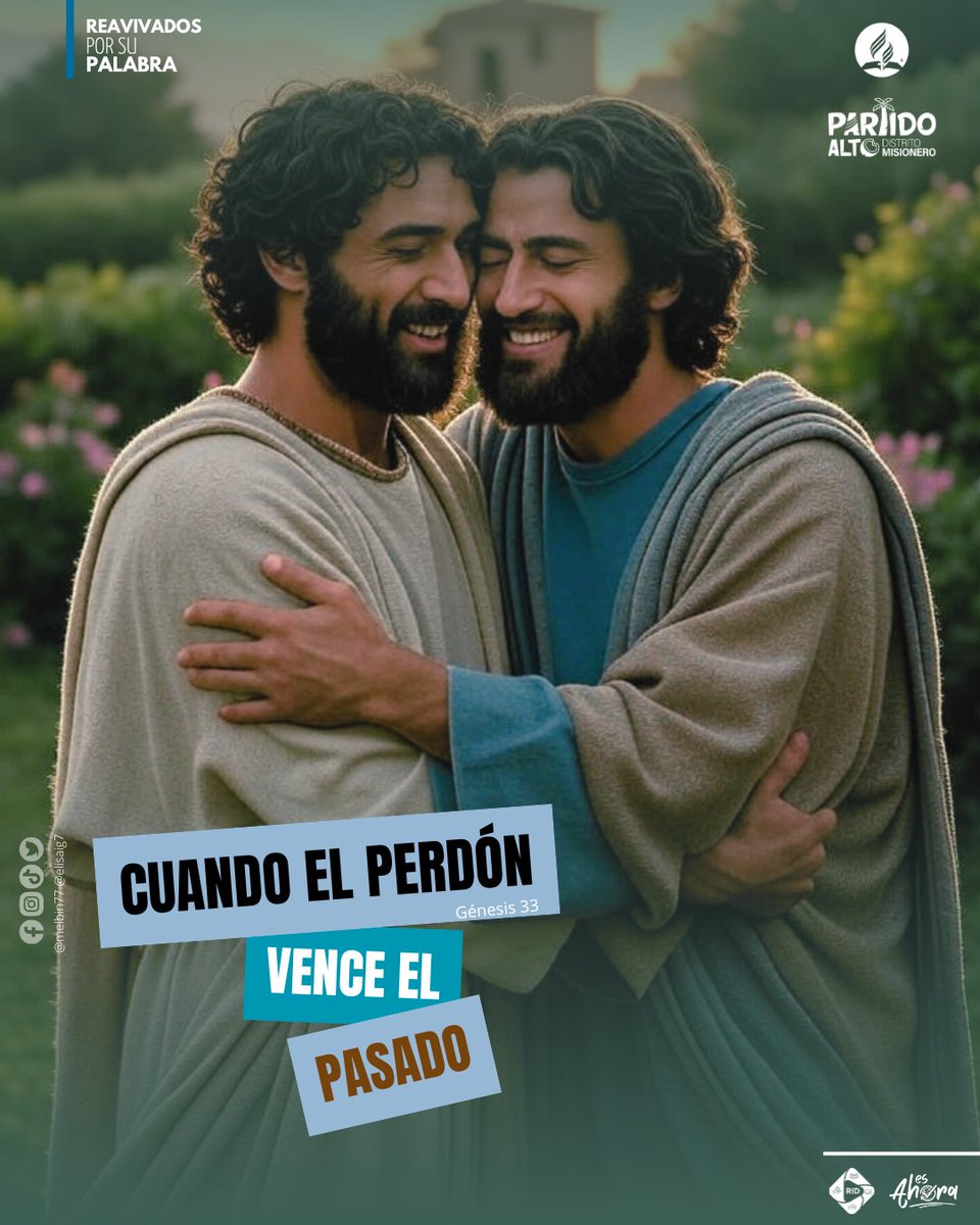 Melbin77's tweet photo. El perdón convierte los encuentros tensos en abrazos sinceros. Jacob y Esaú lo vivieron: cuando Dios actúa, hasta lo imposible se reconcilia. Hoy tú también puedes dar ese paso. #EsAhora

#Génesis33
#PrimeroDios #rpsp #DMPartidoAlto #rbhw #ÉnfasisEspirituales #RID https://t.co/GilClH0D77