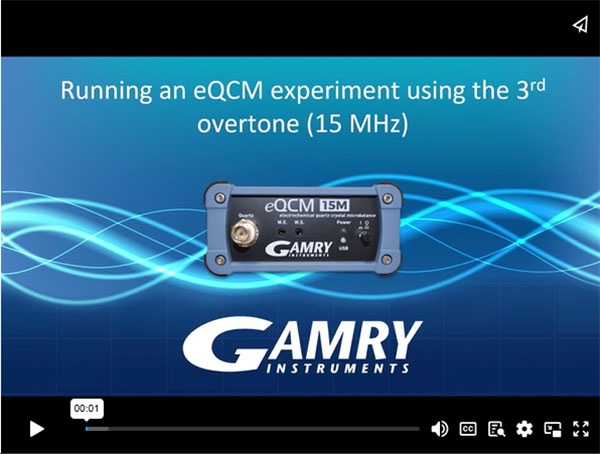 What are overtones? Are they useful for eQCM? Our eQCM 15M can measure the 3rd overtone on standard 5 MHz QCM sensors.  Learn More - Watch the Video tinyurl.com/y4fkx78s