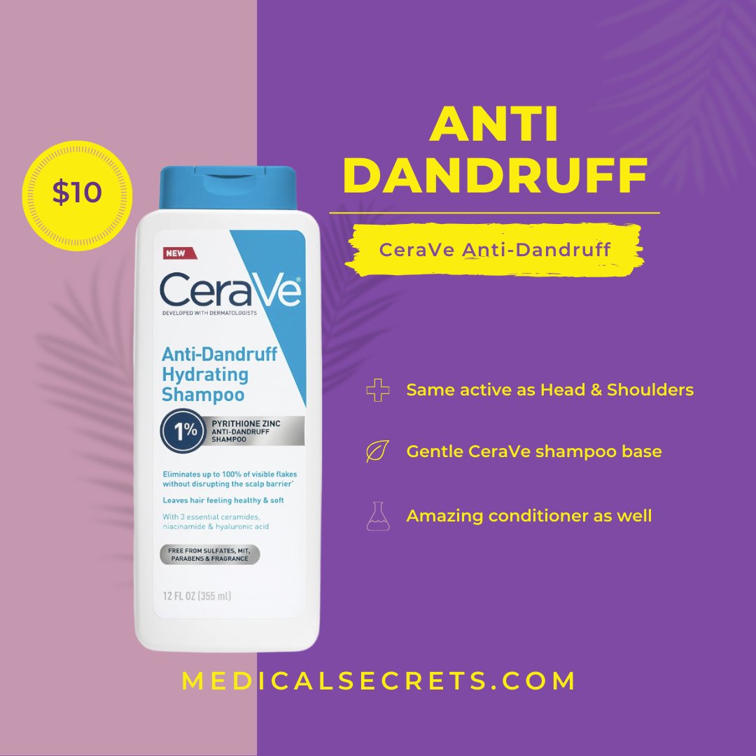 AaronSecrestMD's tweet image. I finished a new page on seborrheic dermatitis. It is the red, scaly rash on the scalp and face that causes dandruff. You can usually get it to settle with over-the-counter dandruff shampoos if you know how to use them right.

medicalsecrets.com/medical-secret…

#dermatology