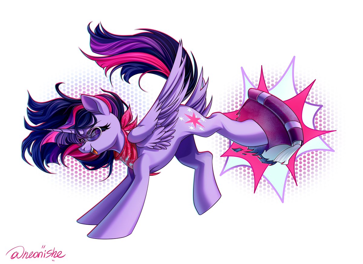 Neonishe's tweet image. Rebellious Twilight!

#mlp #mylittlepony #art