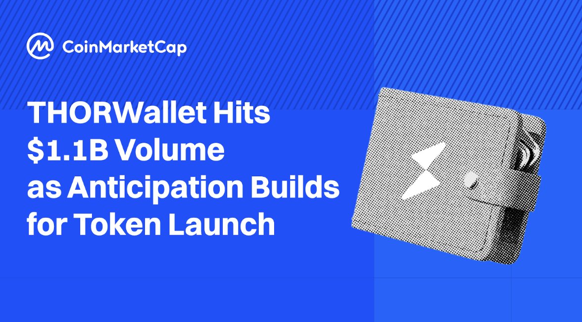 🚀 <a href="/Thorwallet/">THORWallet</a> surpasses $1.1B in trading volume as excitement builds for $TITN token launch.

Now a top 3 volume driver on THORChain, Chainflip, and Maya, they've processed 1,350+ high-value swaps, with their largest being 150 BTC → $8.7M USDC.

Experience true self-custody