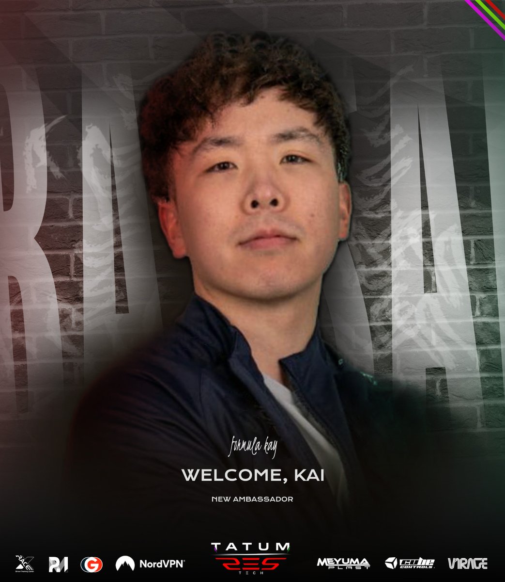 Welcome aboard, Kai!

We’re thrilled to announce that <a href="/FormulaKai/">Kai</a> is the new AMBASSADOR of Tatum Restech!

Kai Guo is a super talented and genuinely friendly guy with a deep love for Motorsport and Formula 1. Get ready for amazing content as we kick off a brand new chapter...