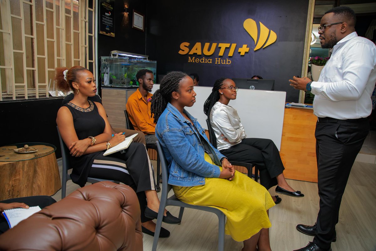 SautiPlus's tweet photo. What does it take to manage successful events? 

Today, our Digital Fellows went through an educative session on events &amp; experiential management, talking about everything: from mindset to event profiling, security, and creating a memorable guest experience.

#TheSautiWave https://t.co/Y5OEgEiLBM