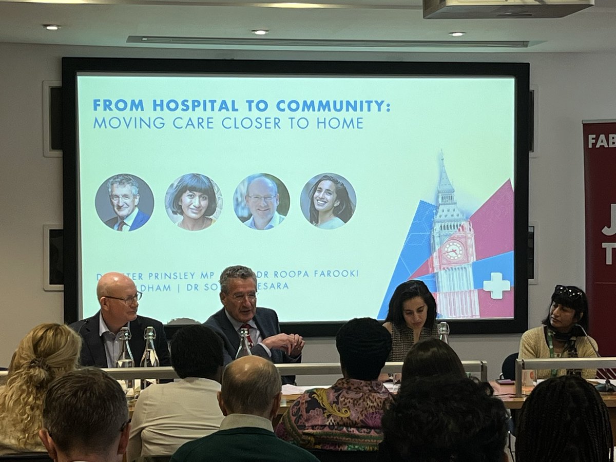 sarakhyde's tweet photo. Really interesting time @thefabians mission summit on Health &amp; Social Care. Following keynote with @SKinnock, breakouts on Hospital to Community and Building National Care Service. Many ideas incl. recurring themes of fair pay and the need for well-resourced local gov. https://t.co/oudrahvfDQ