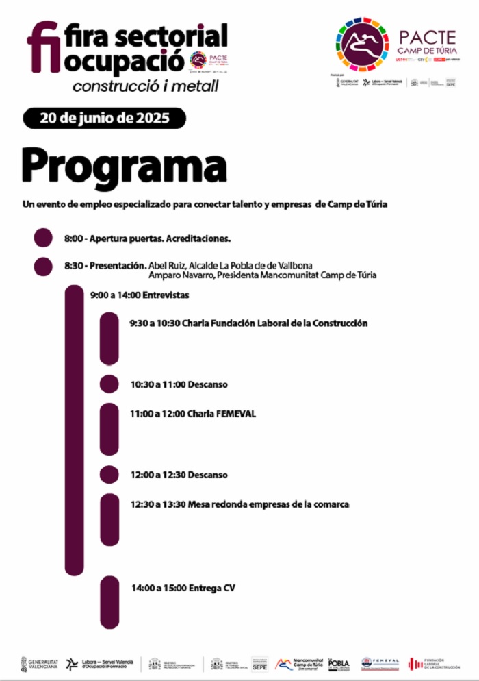 Primera Fira de Construcció i Metall a Camp de Túria infoturia.com/camp-de-turia/… <a href="/manccampdeturia/">Manc. Camp de Túria</a>