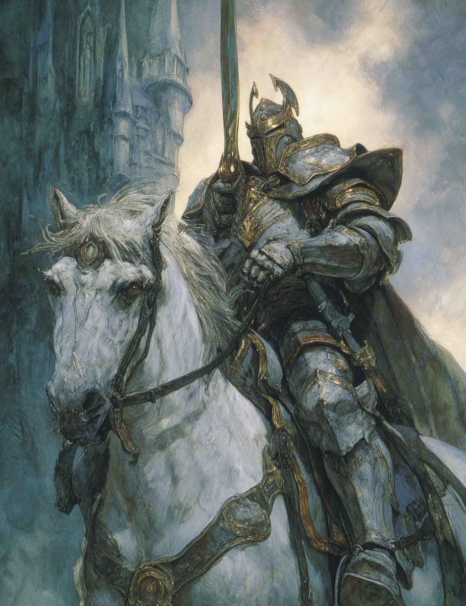 CorpseKings's tweet image. The Last Paladin.

Once the War of Conquest was lost, no human Paladin would ever practice their religion in public again. 

The Holy Faith would go underground.
