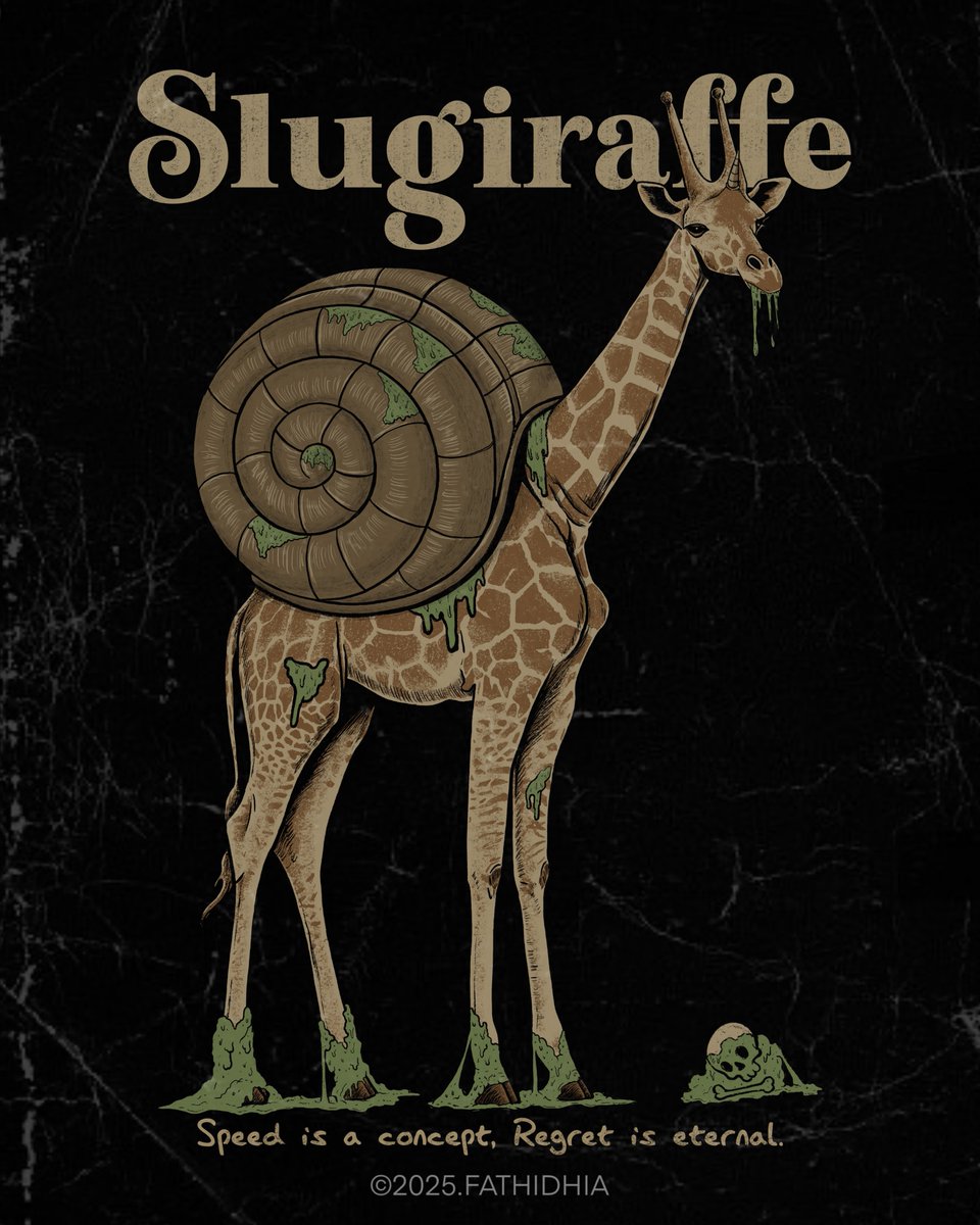 Born from a glitch in the animal generator, Slugiraffe is 90% neck, 10% slime, and 100% confused.