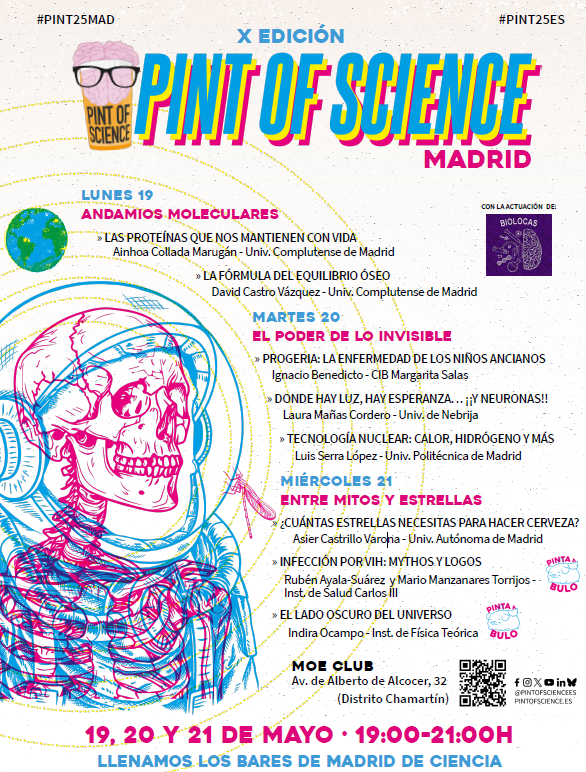 SaludISCIII's tweet photo. 🆕Vuelve la X edición Pint of Science Madrid 🍻🧪hoy miércoles 21 de mayo, nuestros investigadores #ISCIII Rubén Ayala-Suárez y Mario Manzanares  participan con la charla:
🗣️ “Infección por VIH: Mythos y Logos”
📍@MOECLUB 
🕖 19:00 h | Entrada libre
#Pint25MAD @pintofscienceES https://t.co/YvGakoo7xx