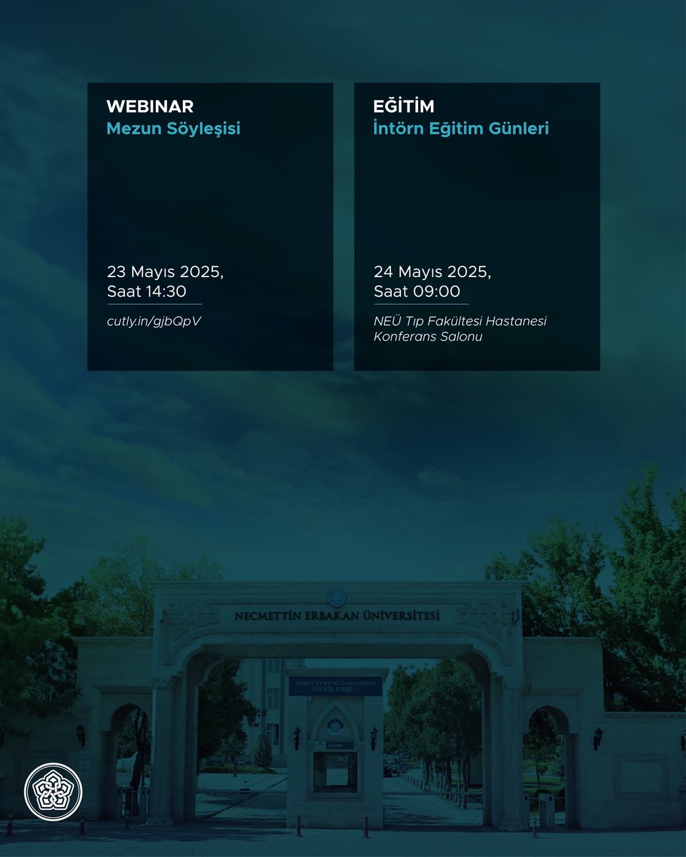 Bu hafta NEÜ’de heyecan verici etkinlikler sizleri bekliyor!

Siz de kendinize katkı sağlayacak bu etkinliklerde yerinizi alın.😉

#NEÜ ❤️